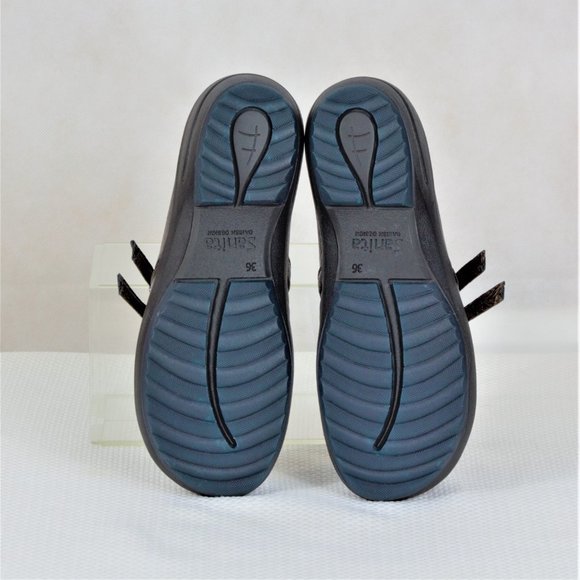 Sanita Danish Design Metallic Bronze Leather Mary Jane Women Clog Shoes - Picture 3 of 16